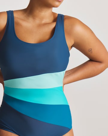 Sports Swimsuit Navy Colourblock