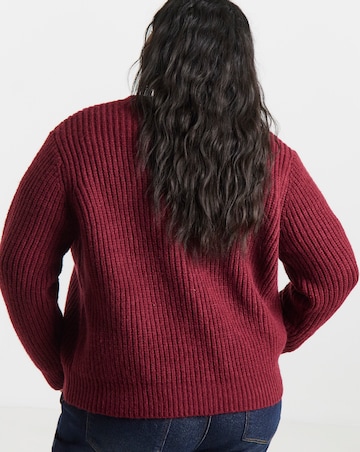 Lovedrobe Button Bow Chunky Cardigan