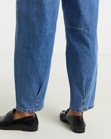 Simply Be Mid Wash Stretch Tapered Jeans