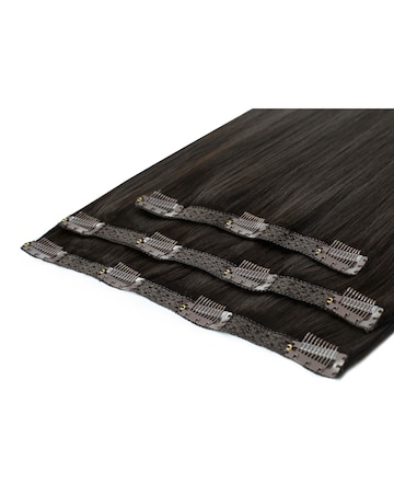 Beauty Works Deluxe Clip in 18inch Hair Extensions - Ebony