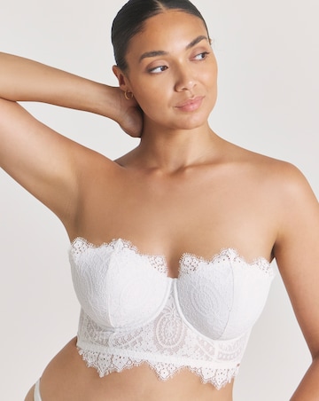 Figleaves Curve Adore White Lace Padded Multiway Bra (B-H) White