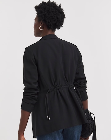 Adjustable Cinched Waist Blazer