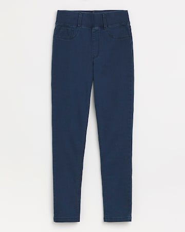 Dark Blue Stretch Slim Pull On Jeggings