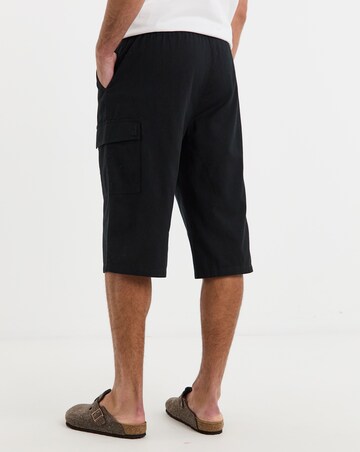 Linen 3/4 Length Cargo Short