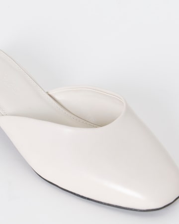 Lisa Low Block Heel Mules - Wide Fit (E)