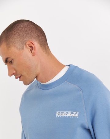 Napapijri Back Graphic Sweatshirt - Blue