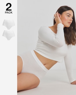 Sloggi (2 Pack) Cotton Double Comfort Maxi Knickers White