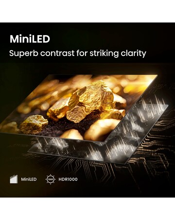 Hisense 65U7QTUK 65in Mini-LED 4K Ultra HD HDR Smart TV