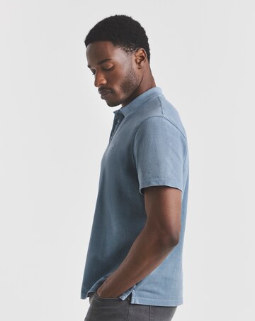 Union Garment Dyed Pique Polo- Dark Stone