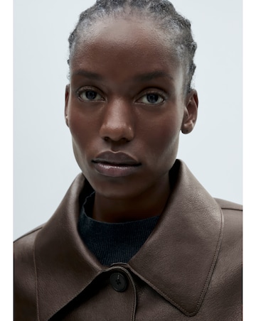 Mango Sabina Faux Leather Jacket