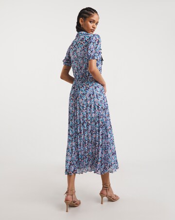Pleated Shirt Dress