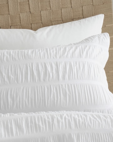 Catherine Lansfield Seersucker Duvet Cover Set