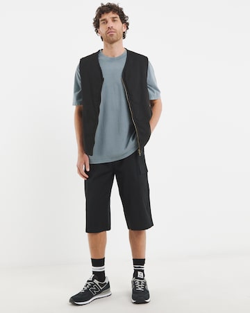 Linen 3/4 Length Cargo Short
