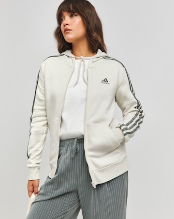adidas 3 Stripes Full Zip Hoodie