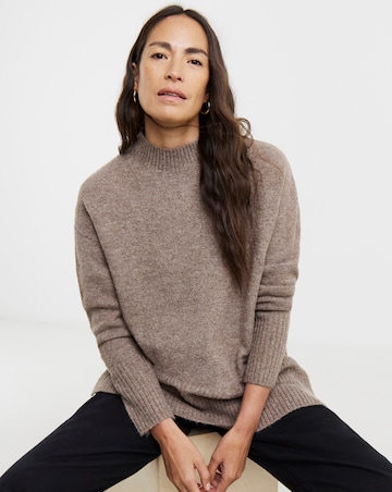 Mocha High Neck Tunic