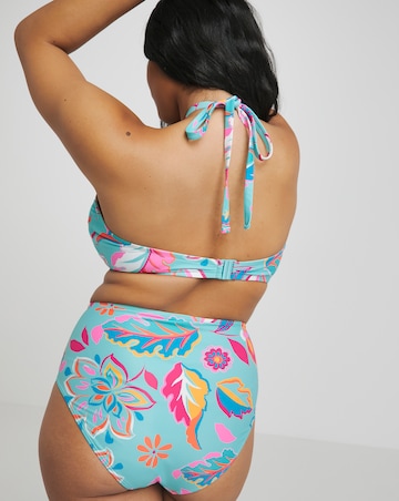 Bandeau Top & High Waist Bikini Set