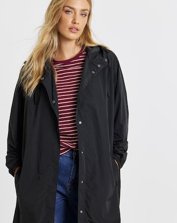 Simply Be Black Utility Parachute Jacket
