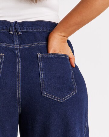 Simply Be Indigo Voluminous Barrel Leg Jean