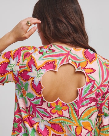 Native Youth Botanical Flower Mini Dress