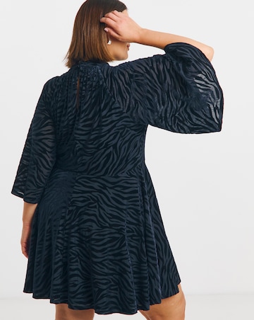 Blue Animal Devoure Skater Dress