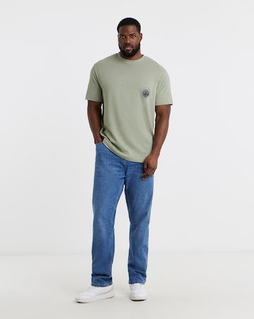 Jack & Jones Vermont Originals Back Graphic T-Shirt - Khaki