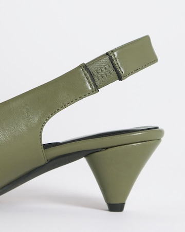 Rina Slingback Pointed Toe Heeled Shoes - Extra Wide Fit (EEE)