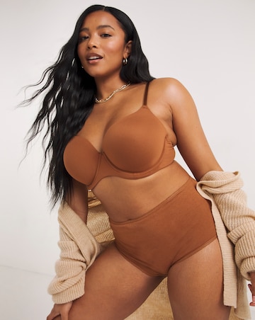 Feather Touch Moulded T Shirt Bra B-F - Nude 3