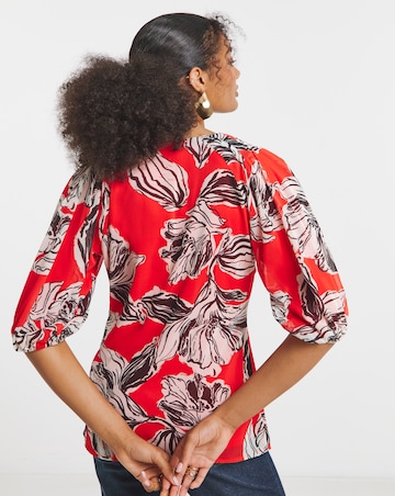 Joanna Hope Puff Sleeeve Blouse
