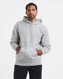 Relaxed Fit Soft Touch Knitted Hoodie
