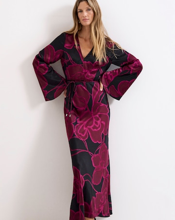 Phase Eight Rhea Printed Satin Maxi Dress