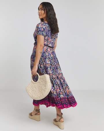 Joe Browns Tabitha Boho Border Crinkle Maxi Dress