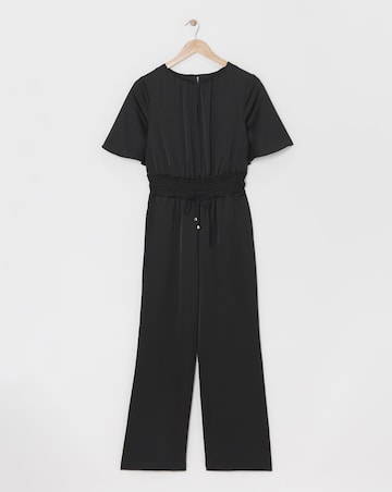 Joanna Hope Black Satin Jumpsuit