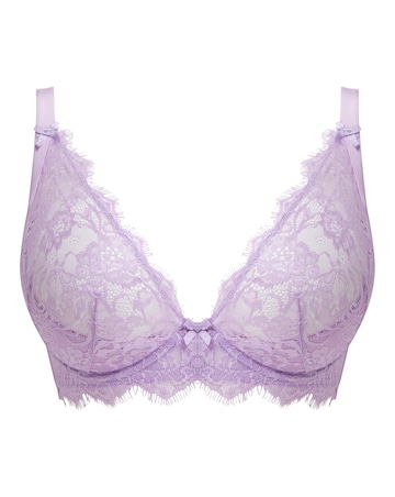 Figleaves Pulse Lace Underwired Plunge Bra B-G