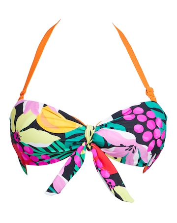 Fruit Mix and Match Bandeau Non Wired Reversible Bikini Top With Removable Tie
