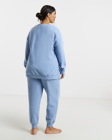 Pretty Secrets V Neck Waffle Lounge Set