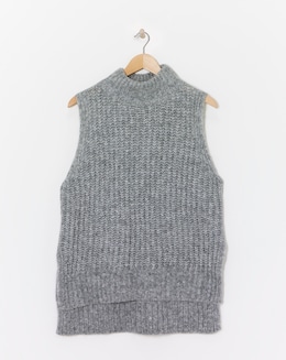 Sleeveless Roll Neck Tunic
