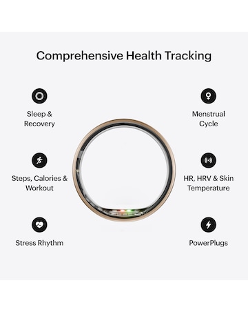 Ultrahuman Ring AIR Bluetooth Smart Ring - Brushed Rose Gold - Size 8