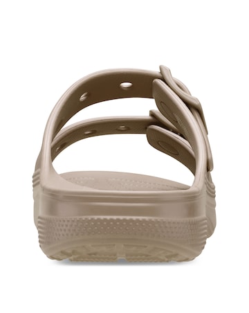 Crocs Taupe Buckle Sandal - Standard Fit