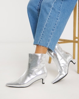 Mambo Kitten Heel Ankle Boots - Extra Wide Fit (EEE)