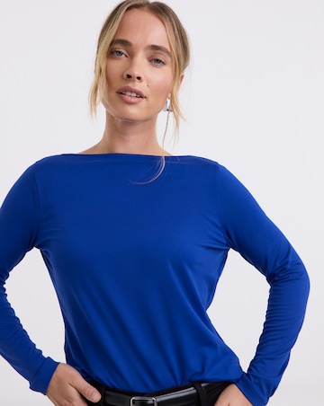 Black & Cobalt 2 Pack V Back Tops