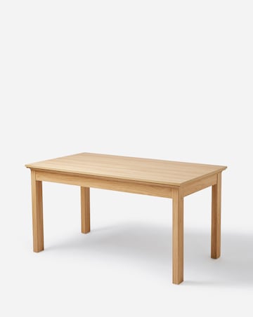 Julipa Ashford Dining Table with 4 Ava Fabric Chairs