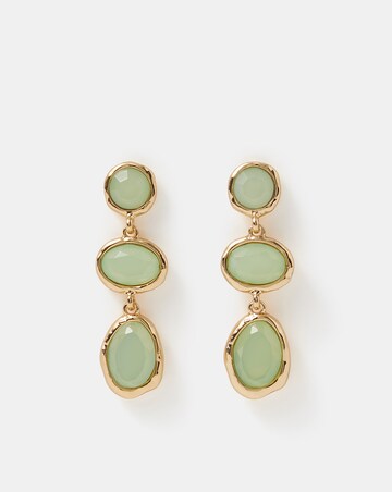 Accessorize Triple Stone Drop Earrings