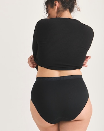 Sloggi (2 Pack) Light Control Cotton Tai Knickers Black