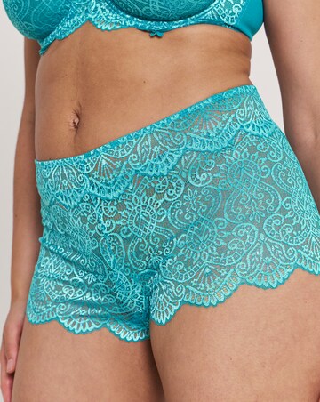 Pretty Secrets Mila Lace Short Knicker Teal