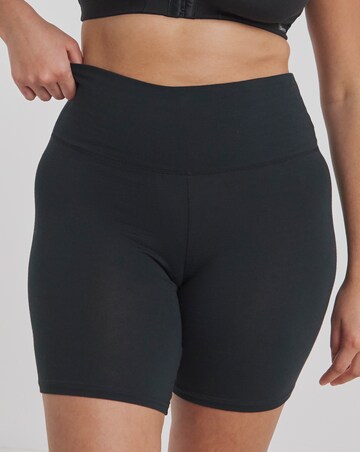 Pretty Secrets (2 Pack) Cotton Comfort Shorts Black/Grey
