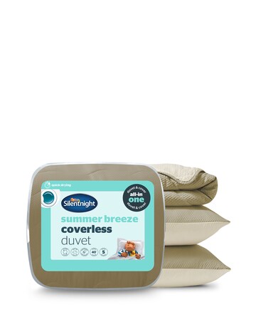 Silentnight Summer Breeze Seersucker Coverless 4.5 Tog Duvet and Pillowcase Set