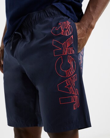 Jack & Jones Maui Logo Swim Shorts - Navy