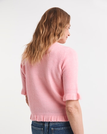 Frill Knit Short Sleeve Jumper