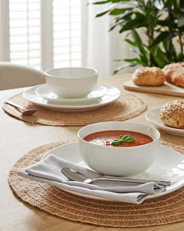 White Porcelain Essentials 12 Piece Dinner Set