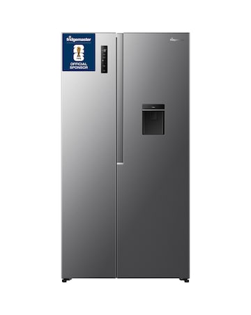 Fridgemaster MS91558DES NonPlumbed Total No Frost American Fridge Freezer Silver